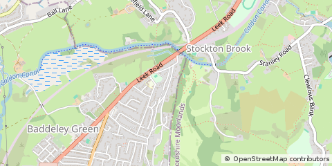 Map of Stoke-on-Trent, Staffordshire