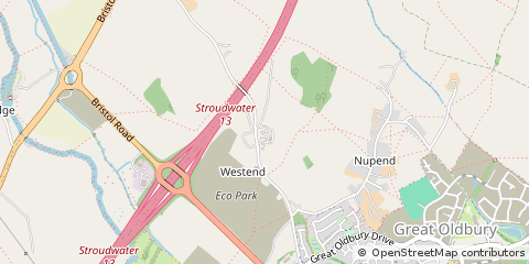 Map of Stonehouse, Gloucestershire