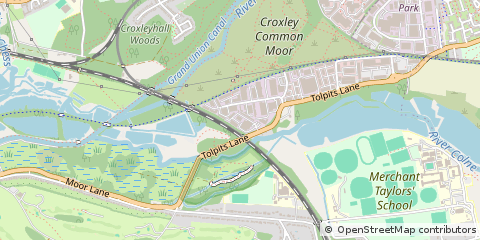 Map of Northwood, Hertfordshire