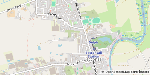 Map of Preston, Lancashire