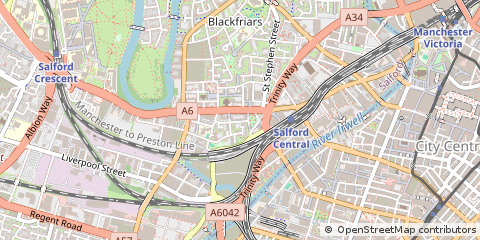 Map of Salford
