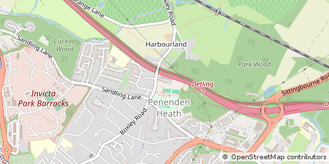 Map of Maidstone, Kent