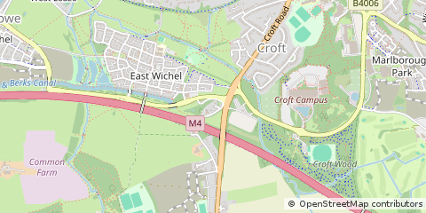 Map of Swindon, Wiltshire