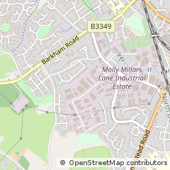 Map of Wokingham, Berkshire
