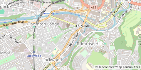 Map of Huddersfield