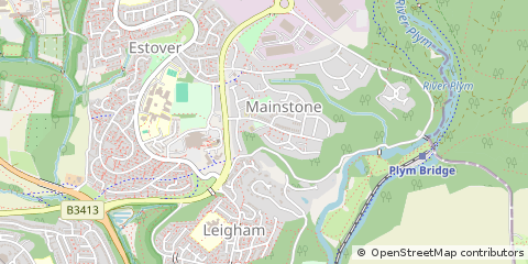 Map of Plymouth, Devon