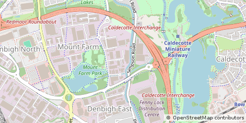 Map of Milton Keynes, Buckinghamshire
