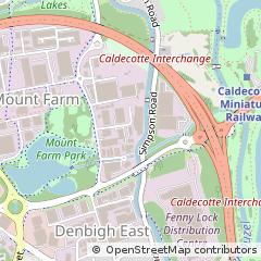 Map of Milton Keynes, Buckinghamshire