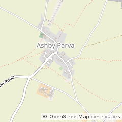 Map of Ashby Parva, Leicestershire
