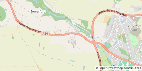 Map of Congleton, Cheshire
