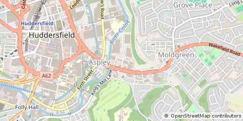 Map of Huddersfield