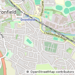 Map of Dronfield, Derbyshire