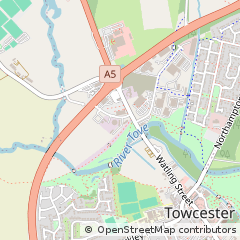 Map of Towcester, Northamptonshire