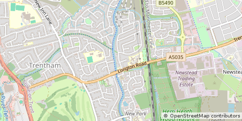 Map of Stoke-on-Trent