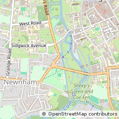 Map of Cambridge, Cambridgeshire