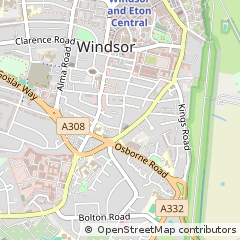 Map of Windsor, Berkshire