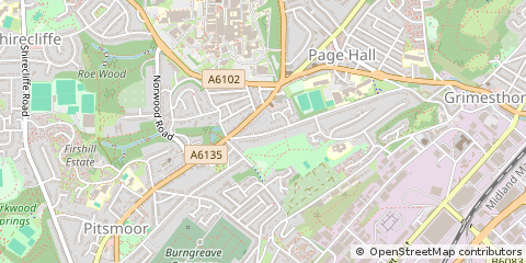 Map of Sheffield