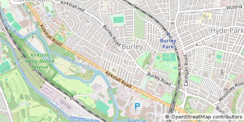 Map of Leeds, West Yorkshire