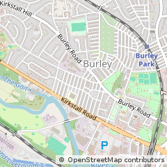 Map of Leeds, West Yorkshire
