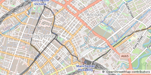 Map of Manchester