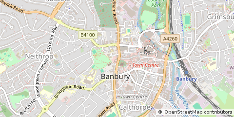 Map of Banbury