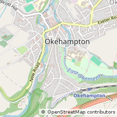 Map of Okehampton