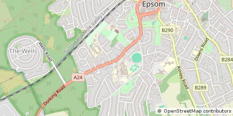 Map of Epsom