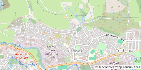 Map of Caerphilly