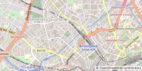 Map of Birmingham, West Midlands