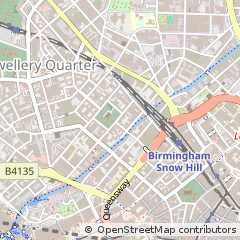 Map of Birmingham, West Midlands