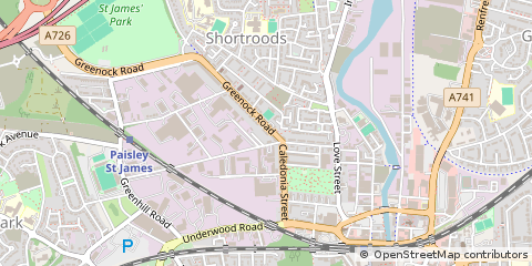 Map of Paisley
