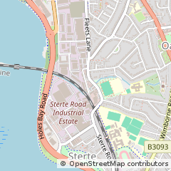 Map of Poole, Dorset