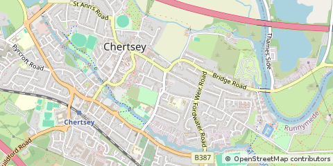 Map of Chertsey