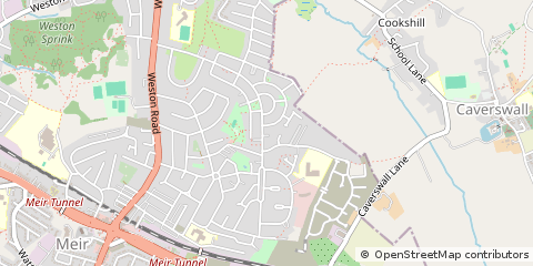 Map of Stoke-on-Trent, Staffordshire
