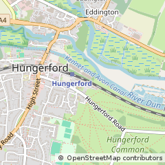 Map of Hungerford, Berkshire