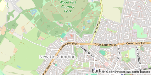 Map of Newton-LE-Willows, Merseyside