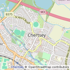 Map of Chertsey, Surrey