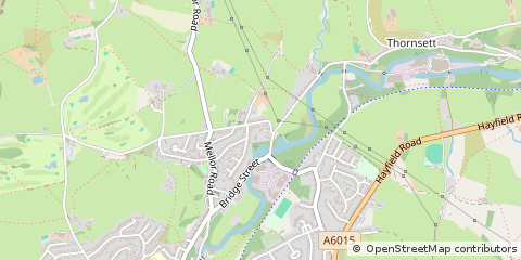 Map of High Peak, Derbyshire