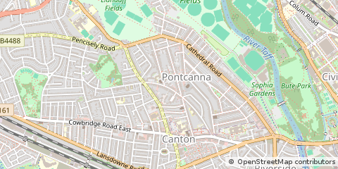 Map of Cardiff