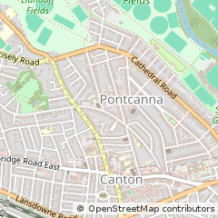 Map of Cardiff