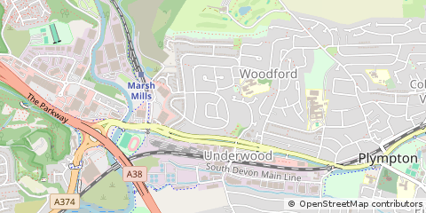 Map of Plymouth, Devon