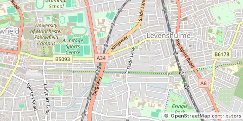 Map of Manchester, Greater Manchester