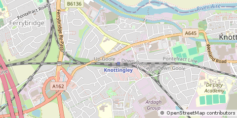 Map of Knottingley, West Yorkshire