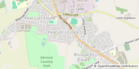 Map of Houghton LE Spring, Tyne and Wear