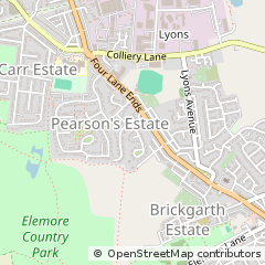 Map of Houghton LE Spring, Tyne and Wear