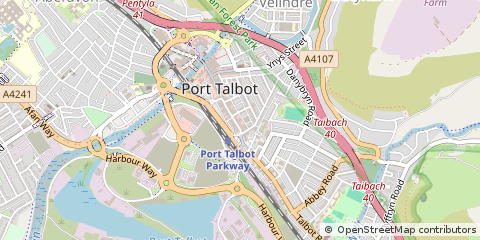 Map of Port Talbot