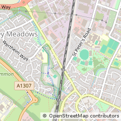 Map of Huntingdon, Cambridgeshire