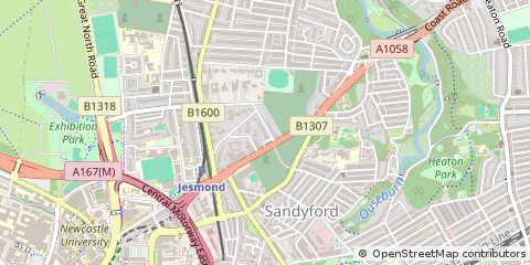 Map of Newcastle Upon Tyne