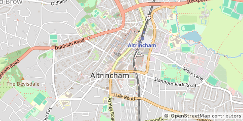 Map of Altrincham