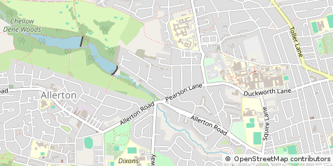 Map of Bradford, West Yorkshire